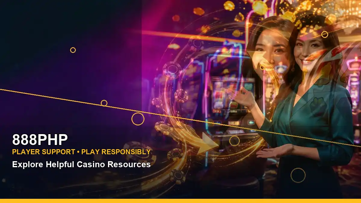 Gold-themed 888PHP slot entertainment in a right-framed layout for mobile-friendly play